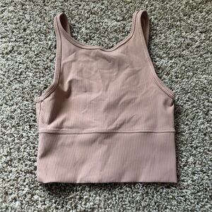 Lululemon Athletica Ribbed Tank in Soft Mauve